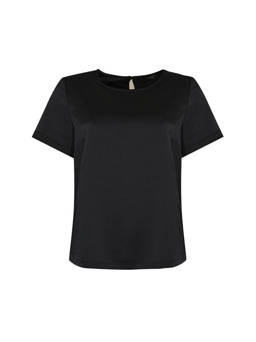 T-shirt Gilbert in raso e jersey Blu WEEKEND MAX MARA | 2525946071600004
